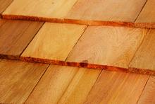 Cedar shake wood shingles for custom dog kennels and chicken coops