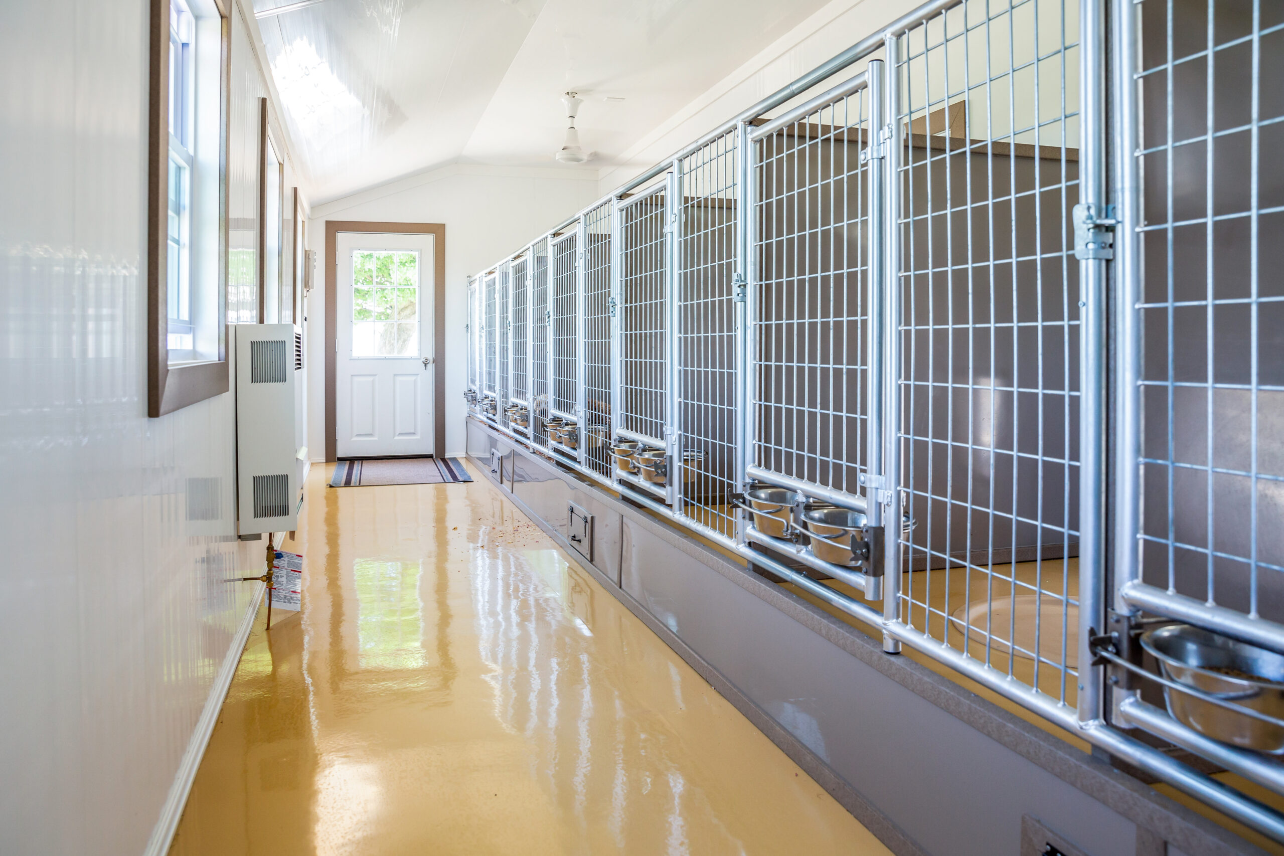 kennel interior with pens