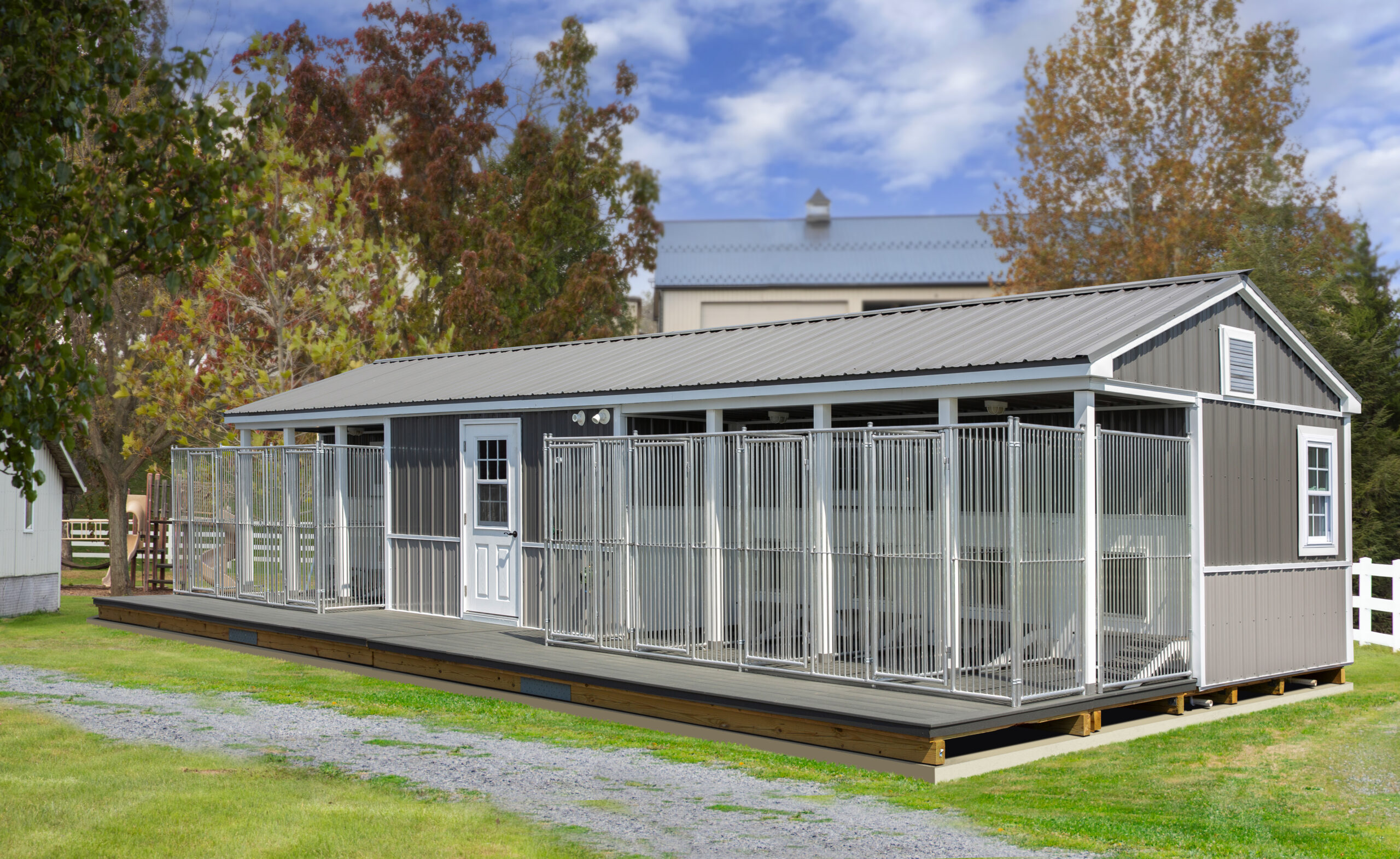 20x40 commercial kennel back