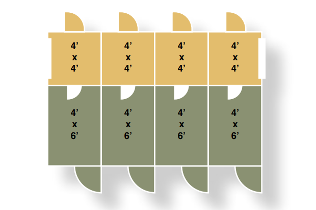10x16 4 box kennel floor plan