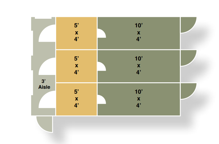 12x16 3-box kennel floor plan