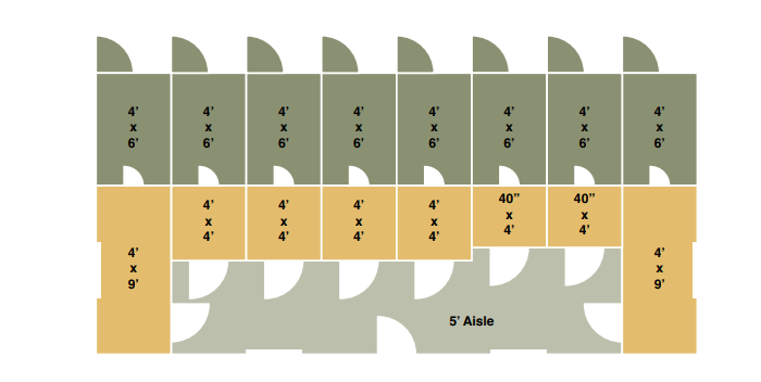 15x32 commercial kennel floor plan