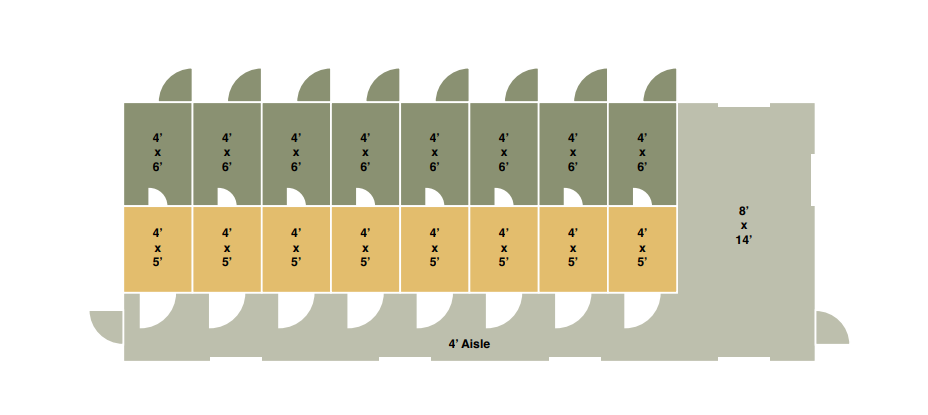 15x40 commercial kennel floor plan