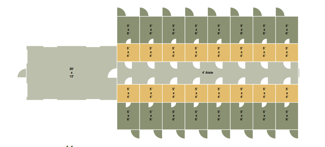 24x60 commercial kennel floor plan