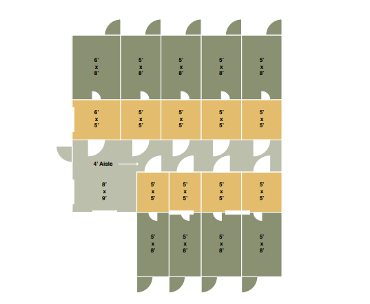30x26 commercial kennel floor plan