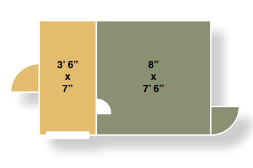 8x12 single capacity kennel floor plan