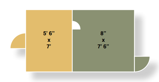 8x14 single capacity kennel floor plan