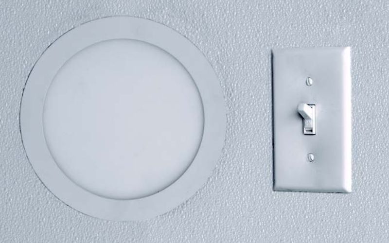 12-volt light package with a light and light switch