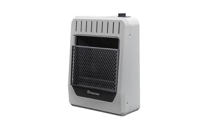 Front view of a ProCom LP Wall Heater