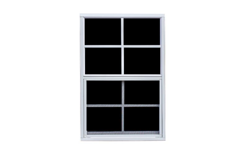 18x27 standard slider window in white