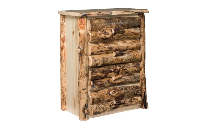 Front view of the Aspen Collection's vertical 4 Drawer Chest