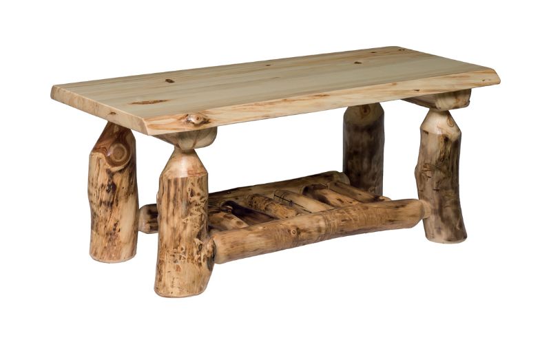 Rectangle Aspen Collection Coffee Table made with wood