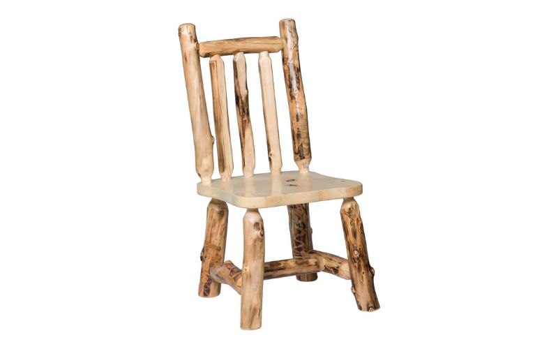 Aspen Collection Dining Side Chair with wood accents
