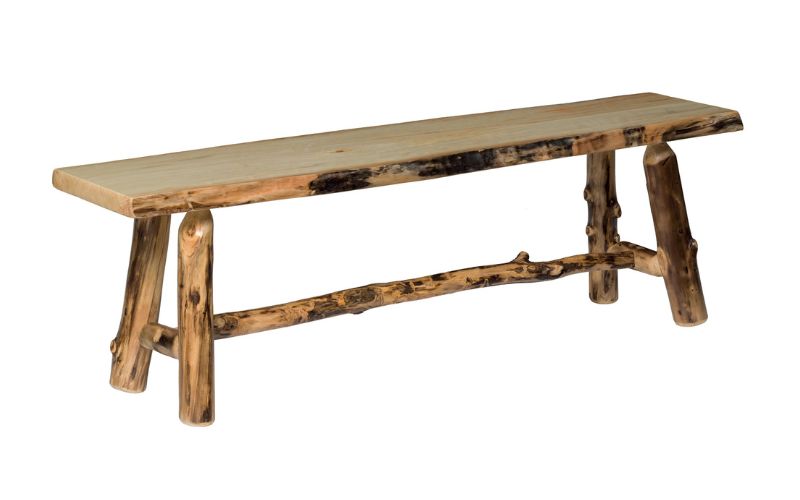 Aspen Collection Kitchen Bench with wood accents