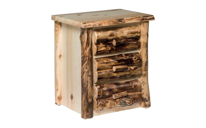 Aspen Collection Nightstand with 3 Drawers