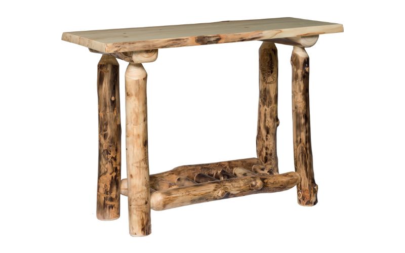 Aspen Collection Sofa Table with wood accents