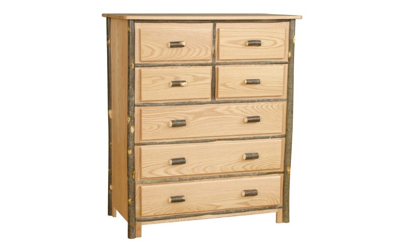Hickory Collection 7 Drawer tall Chest made with real wood