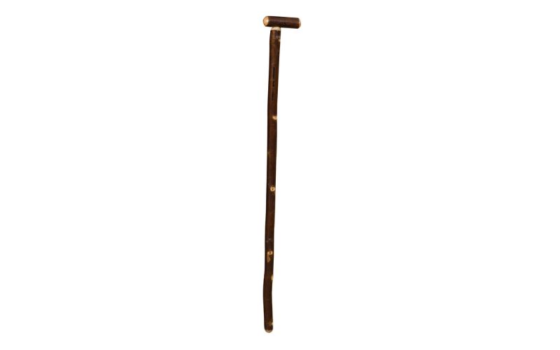 Dark brown Hickory Collection Cane made with natural wood