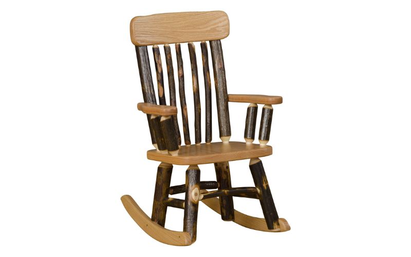 Hickory Collection Child Rocker made with real wood
