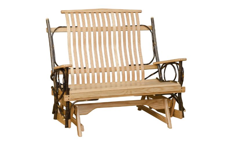 Hickory Collection Double Glider made with real wood