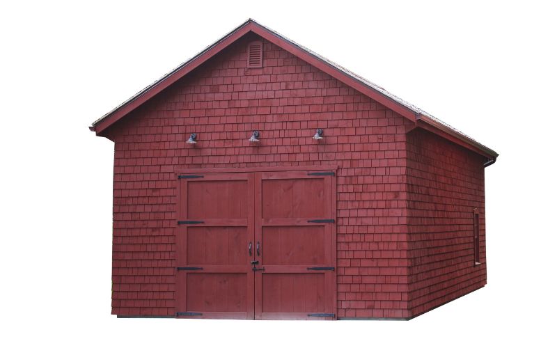 Higher walls on an all-red shed