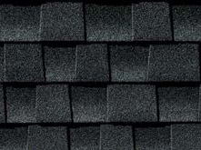Close up of Charcoal color shingles
