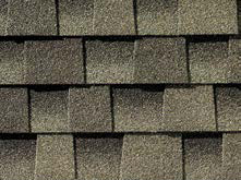 Close up of Weathered Wood color shingles