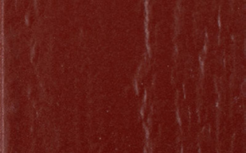 Close up of Barn Red paint.