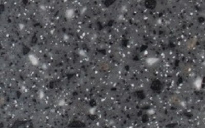 Close up of dark gray Graphite Granite countertops.