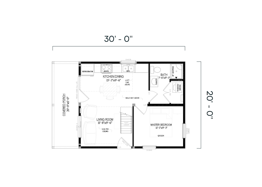 apex cabin floorplan