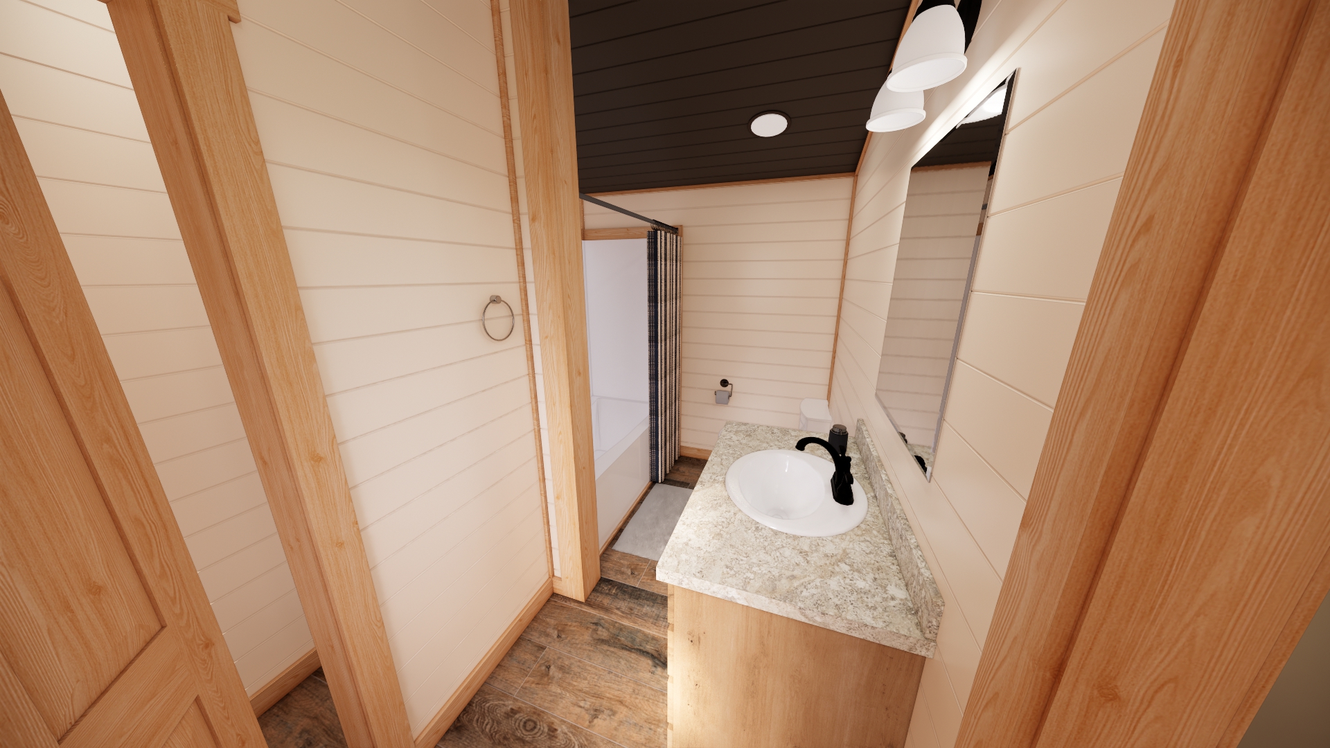 bathroom with single vanity sink